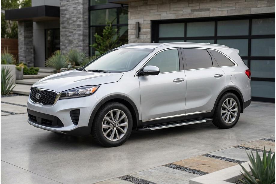 Kia Sorento III UM 2014-2020 Praguri Laterale RedLine V1 (2 buc, Aluminiu) Image