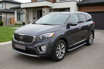 Kia Sorento III UM 2014-2020 Praguri Laterale Tayga Grey (2 buc, Aluminiu) foto 1