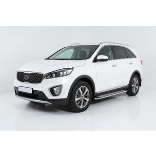 Praguri Laterale Maydos V2 (2 buc, Aluminiu si Otel Inoxidabil) Kia Sorento III UM 2014-2020 foto 1