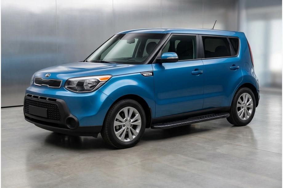 Kia Soul II 2013-2018 Praguri Laterale Bosphorus Black (2 buc, Aluminiu) Image