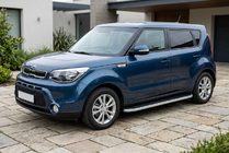 Kia Soul II 2013-2018 Praguri Laterale Tayga Grey (2 buc, Aluminiu) foto 1