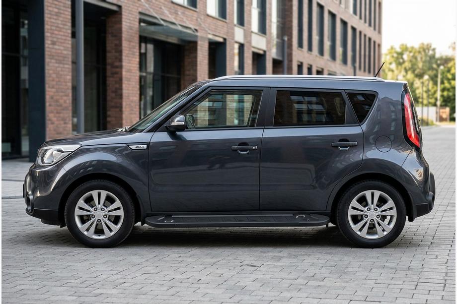 Kia Soul II 2013-2018 Praguri Laterale RedLine Black (2 buc, Aluminiu) Image