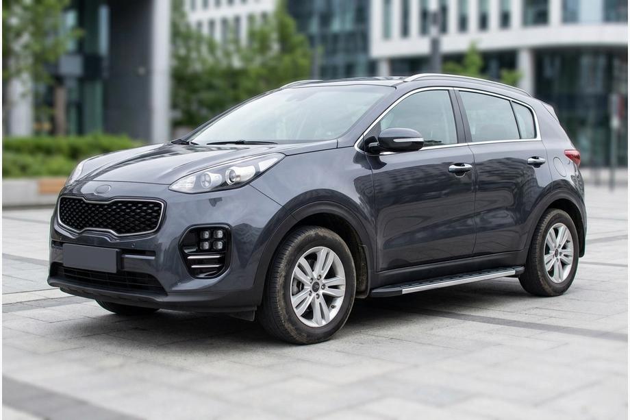 Kia Sportage 2015-2021 Praguri Laterale Duru (2 buc, Aluminiu) Image