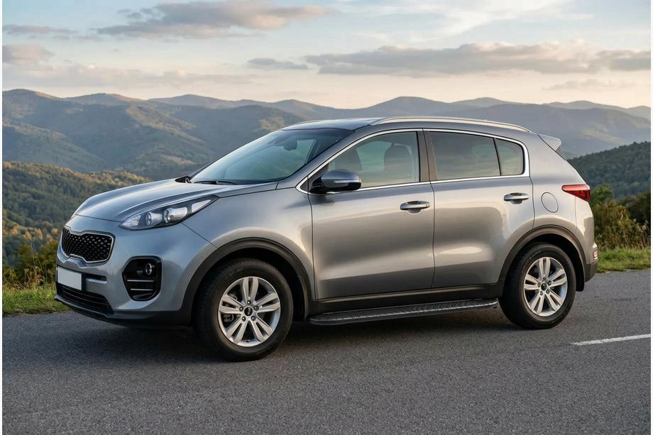 Kia Sportage 2015-2021 Praguri Laterale Bosphorus Black (2 buc, Aluminiu) Image