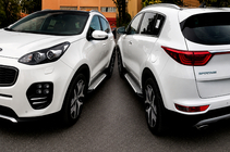 Kia Sportage 2015-2021 Praguri laterale Allmond Grey (2 buc, aluminiu) foto 4