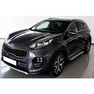 Praguri laterale Allmond Grey (2 buc, aluminiu) Kia Sportage 2015-2021 foto 1