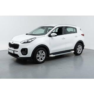 Praguri Laterale Allmond White (2 buc, Aluminiu) Kia Sportage 2015-2021 foto 1