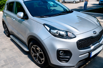 Kia Sportage 2015-2021 Praguri Laterale Maydos V2 (2 buc, Aluminiu si Otel Inoxidabil) foto 2