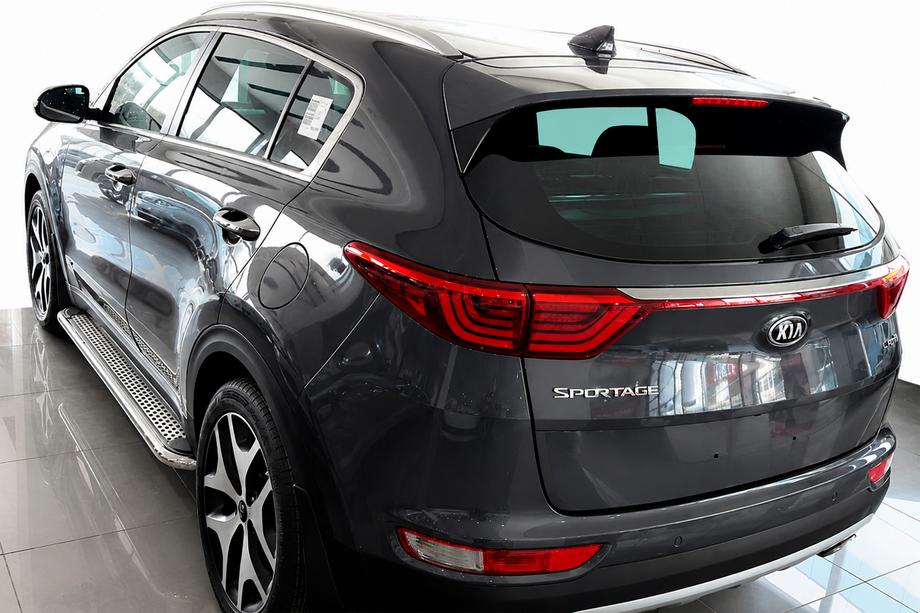 Kia Sportage 2015-2021 Praguri Laterale Maydos V2 (2 buc, Aluminiu si Otel Inoxidabil) Image