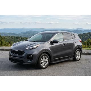 Praguri Laterale Tayga Black (2 buc, Aluminiu) Kia Sportage 2015-2021 foto 1
