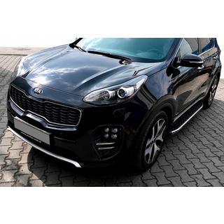 Praguri Laterale BlackLine (2 buc, Aluminiu) Kia Sportage 2015-2021 foto 1