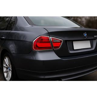 Capace cromate pentru stopuri (2 buc, plastic) BMW 3 Series E90/E91 2005-2011 foto 1