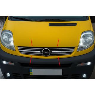 Capace Grila 2001-2007 (8 buc, Inox) Opel Vivaro 2001–2015 foto 1