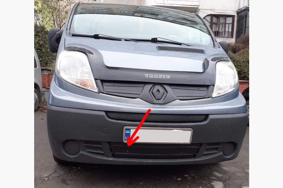 Renault Trafic 2001–2015 Capac inferior grila iarna (sub numar) 2001-2007, Mat Foto 1