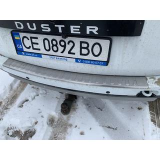 Protectie bara spate Carmos V1 cu margine (inox) Dacia Duster 2008-2018 foto 2