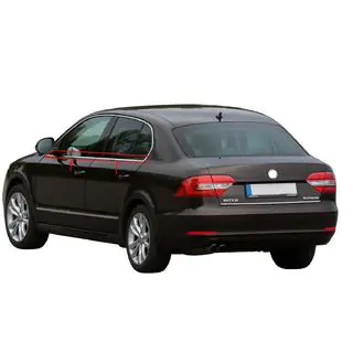 Ornamente geamuri inox (4 buc) Skoda Superb 2009-2015 foto 1