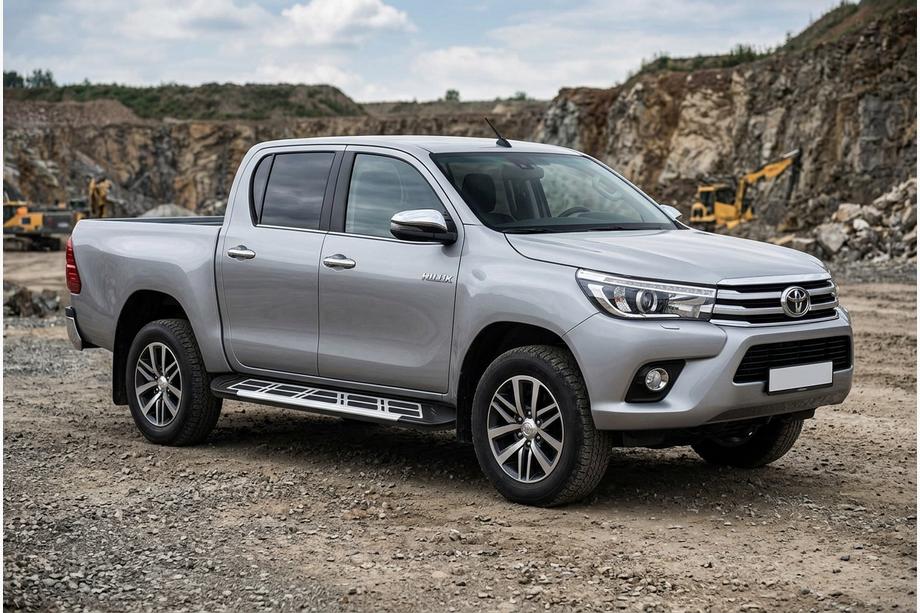 Toyota Hilux 2015- Praguri Laterale Sunrise (2 buc, Aluminiu) Image