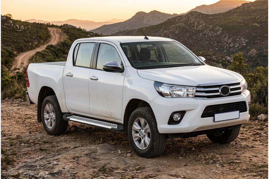 Toyota Hilux 2015- Praguri Laterale Line (2 buc, Aluminiu) Image