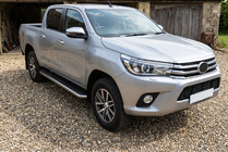 Toyota Hilux 2015- Praguri Laterale Maydos V1 (2 buc, Aluminiu si Otel Inoxidabil) foto 1