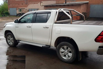 Toyota Hilux 2015- Praguri laterale Allmond Grey (2 buc, aluminiu) foto 5