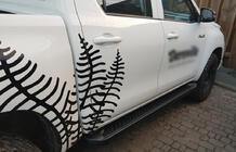 Toyota Hilux 2015- Praguri Laterale Allmond Black (2 buc, Aluminiu) foto 6
