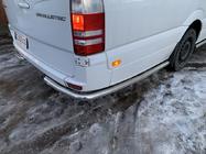 Mercedes Sprinter W906 2006–2018 Tevi laterale in spatele rotii din spate, unghiulare (2 buc, inox) foto 10