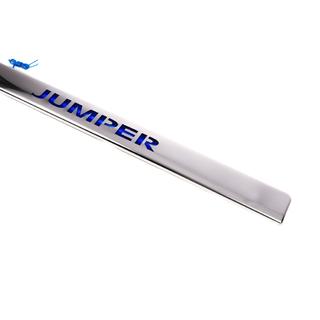 Ornament cromat deasupra numarului cu LED albastru (inox) foto 3