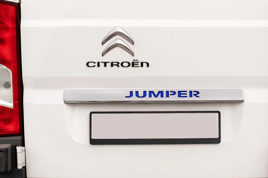 Citroen Jumper 2007-2025 Ornament cromat deasupra numarului cu LED albastru (inox) Image