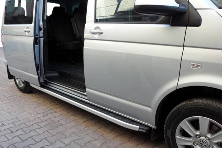 Volkswagen T4 Caravelle/Multivan 1990–2003 Praguri laterale Fullmond (2 buc, aluminiu) Ampatament Scurt Foto 1