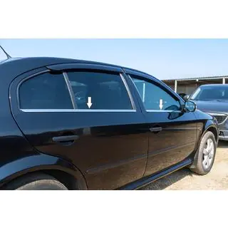 Ornamente geamuri inox (4 buc) Skoda Octavia II A5 2006-2010 foto 1