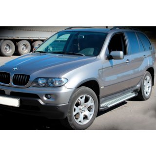Praguri Laterale Allmond Grey (2 buc, Aluminiu) BMW X5 E53 1999–2006 foto 2