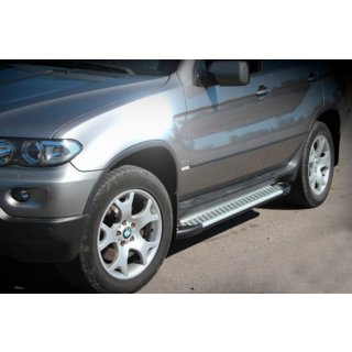 Praguri Laterale Allmond Grey (2 buc, Aluminiu) BMW X5 E53 1999–2006 foto 1