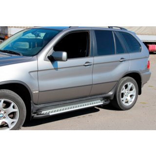 Praguri Laterale Allmond Grey (2 buc, Aluminiu) BMW X5 E53 1999–2006 foto 3