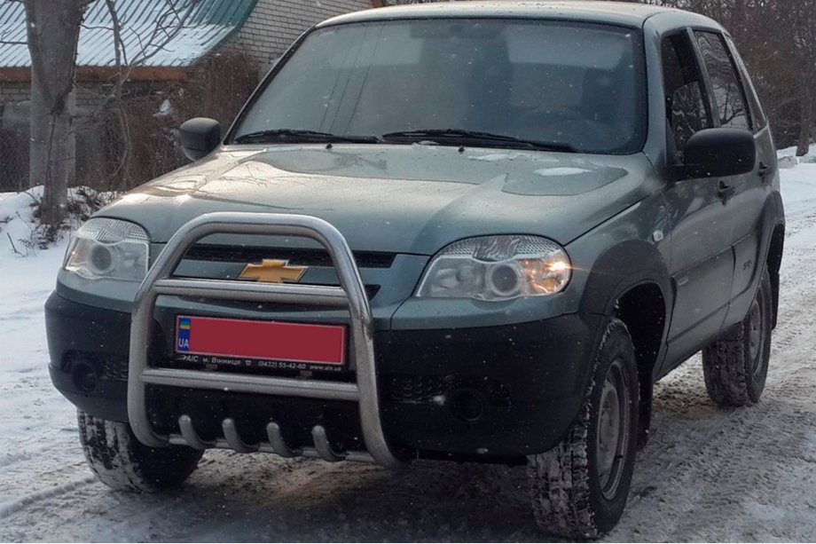 Chevrolet Niva 1998-2020 Bullbar QT007 (Otel Inoxidabil) Foto 3