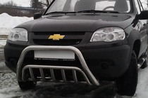 Chevrolet Niva 1998-2020 Bullbar WT002 (Otel Inoxidabil) foto 1