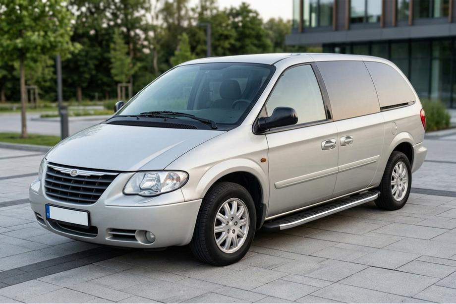Chrysler Voyager 2001-2007 Praguri Laterale Fullmond (2 buc, Aluminiu) Image