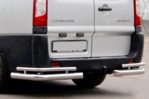 Fiat Scudo 2007-2015 Colturi spate AK003-Double (2 buc, inox) foto 1