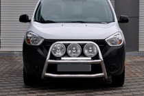 Dacia Dokker 2013-2022 Bullbar WT022 (Otel Inoxidabil) foto 1
