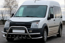 Ford Connect 2002–2006 Bullbar cu Bare Duble WT004-Plus (Inox) foto 1
