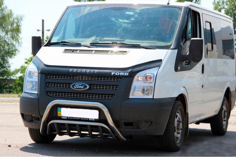 Ford Transit 2000–2014 Bullbar WT002 (2006-2014, Otel Inoxidabil) Foto 2