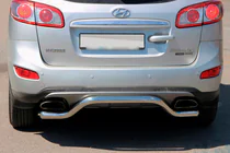 Hyundai Santa Fe 2 2006-2012 Bara spate AK007-2 (inox) foto 1