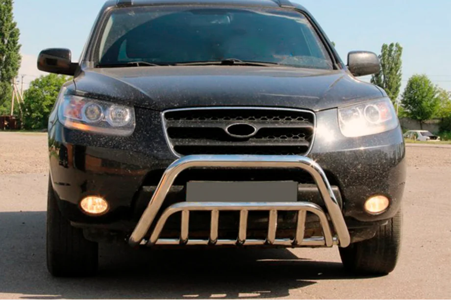 Hyundai Santa Fe 2 2006-2012 Bullbar WT002 (Inox) Image
