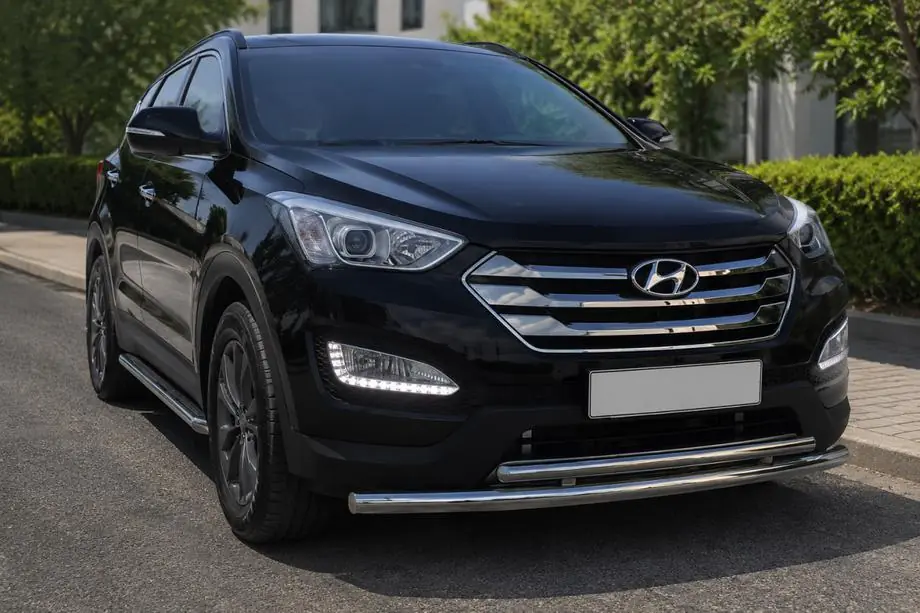 Hyundai Santa Fe 3 2012-2018 Bara Fata ST014 (Inox) Image