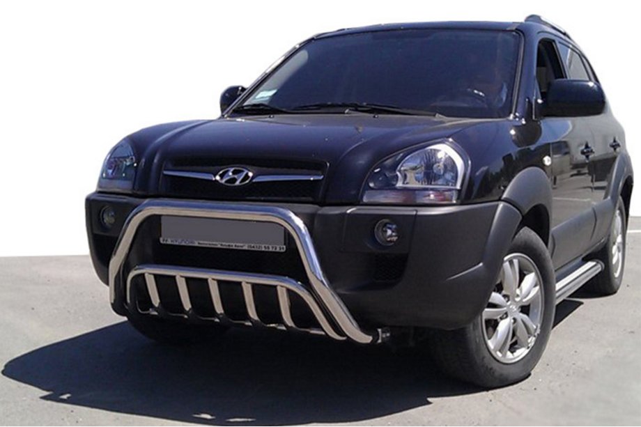 Hyundai Tucson JM 2004- Bullbar WT002 (Inox) Image