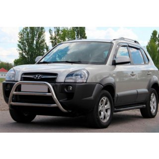Bullbar WT022 (Otel Inoxidabil) Hyundai Tucson JM 2004- foto 1