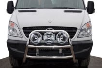 Mercedes Sprinter W906 2006–2018 Bullbar inalt WT018 (inox) foto 1