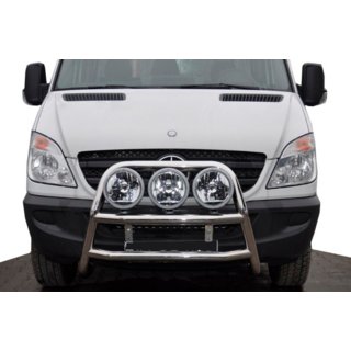 Bullbar inalt WT018 (inox) foto 1