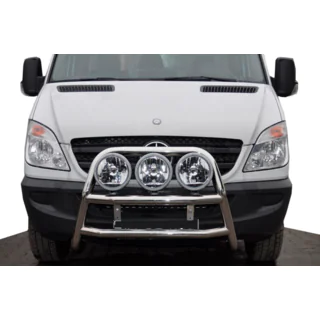 Bullbar inalt WT018 (inox) foto 1