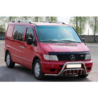Bullbar cu mustati WT002 Plus (inox) Mercedes Vito W638 1996-2003 foto 1