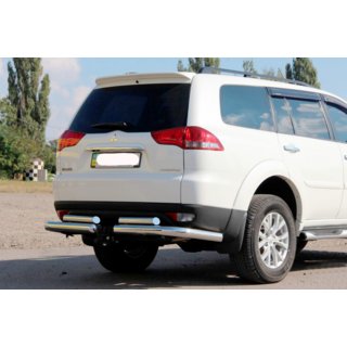 Protectie spate AK003-Special (2 buc, inox) Mitsubishi Pajero Sport 2008-2015 foto 1